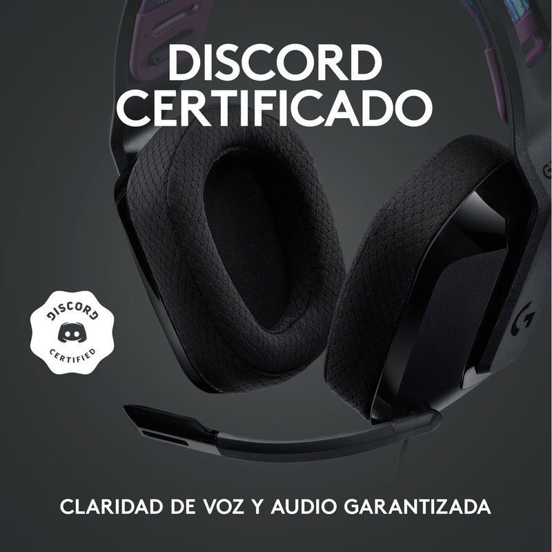 Diadema Gamer Logitech G335 / Color & Confort, Pc, Ps5, Xbox Negro