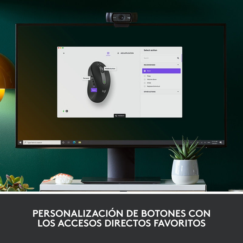 Mouse Inalámbrico / Bluetooth Logitech Signature M650, Blk
