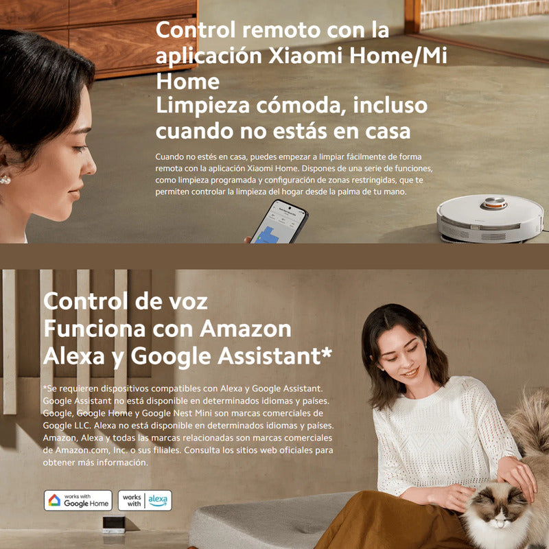 Xiaomi Robot Vacuum S20+, Aspiradora Trapeadora Smart, Black Negro