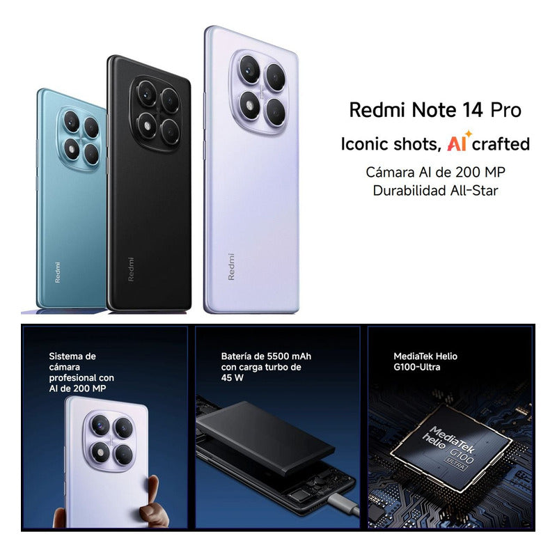 Celular Redmi Note 14 Pro 256gb/8gb Gold + Buds 6 Play