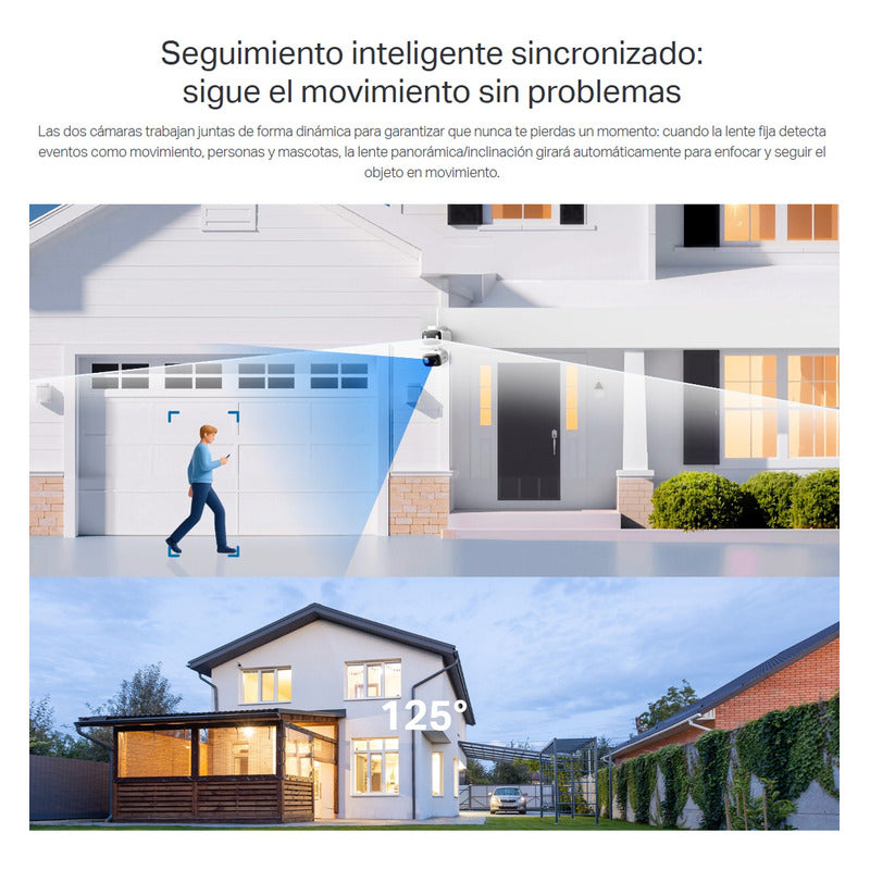 Cámara Seguridad Wifi Con Doble Lente 2k, Tp-link Tapo C246d