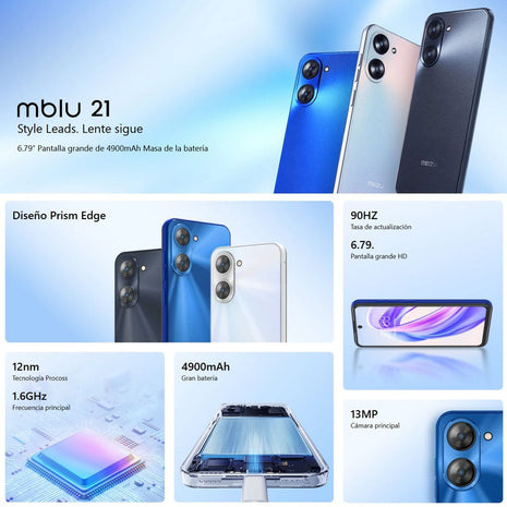 Celular Meizu Mblu 21 Lte 128gb/6gb Negro + Buds 6 Play
