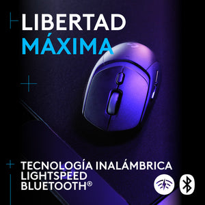 Mouse Gamer Inalámbrico Logitech G309 LIGHTSPEED Bluetooth Sensor HERO 25K Switches LIGHTFORCE - Negro