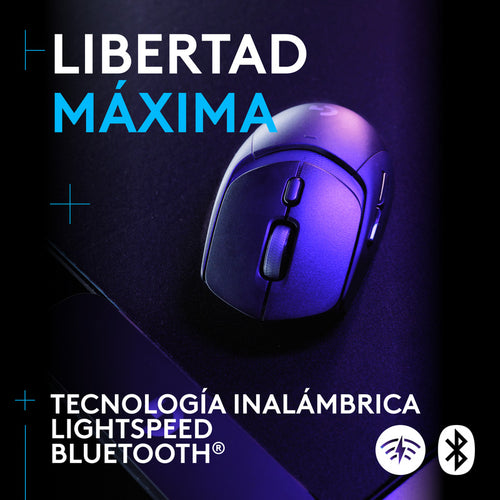 Mouse Gamer Inalámbrico Logitech G309 LIGHTSPEED Bluetooth Sensor HERO 25K Switches LIGHTFORCE - Negro