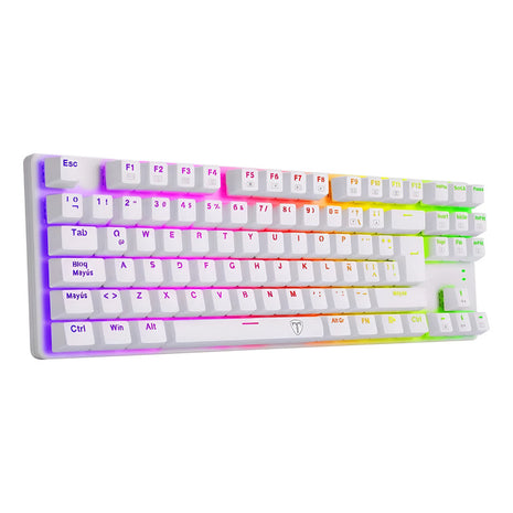 Teclado Gamer Mecánico Tkl T-dagger T-tgk315w Bora Rgb, Red