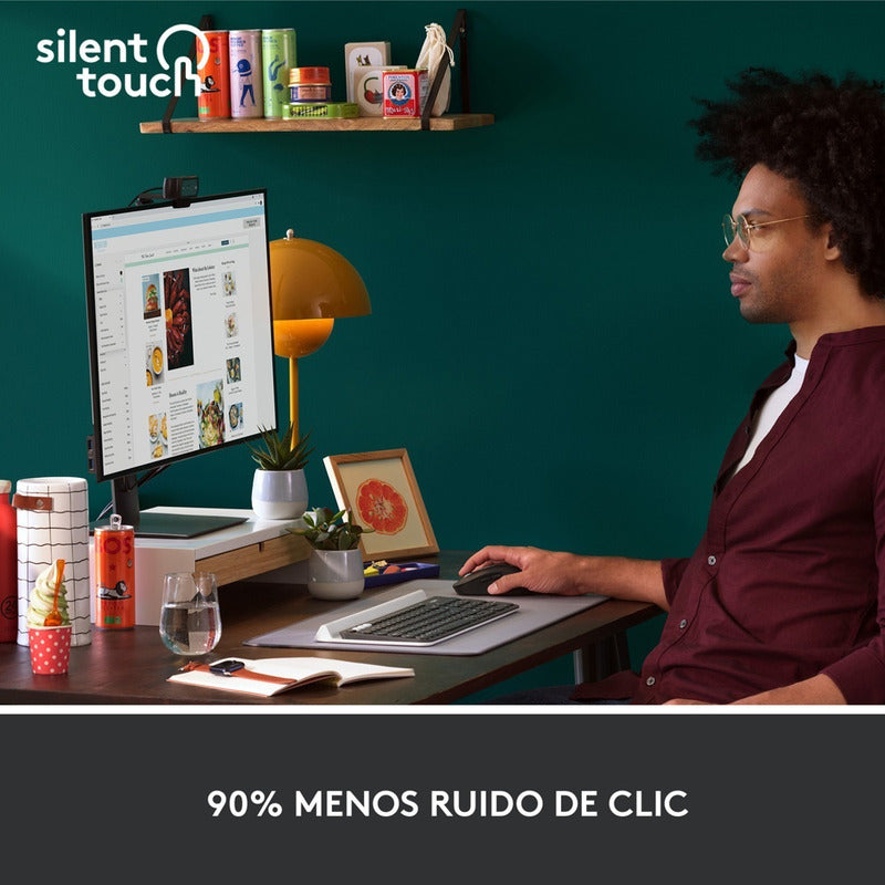 Mouse Inalámbrico / Bluetooth Logitech Signature M650, Blk