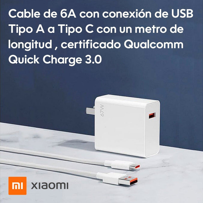 Xiaomi Kit Cargador Rápido 67w + Cable Usb-c * 100% Original