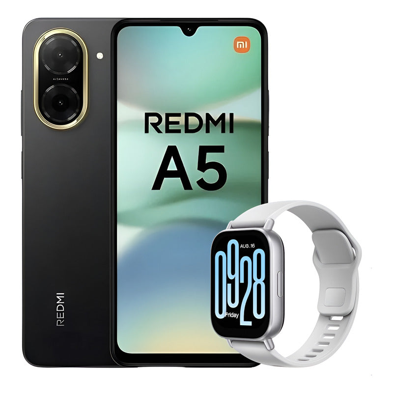 Celular Xiaomi Redmi A5 64gb/3gb Negro + Watch 5 Active