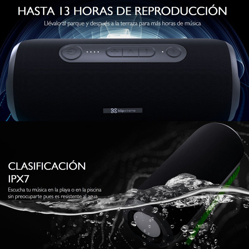 Parlante Bluetooth Impermeable Ipx7 Klip Xtreme Oryx Ksb-600