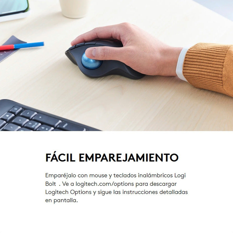 Adaptador USB Logitech Logi Bolt Inalámbrico Seguro Conexión Estable hasta 6 Dispositivos Windows/Mac