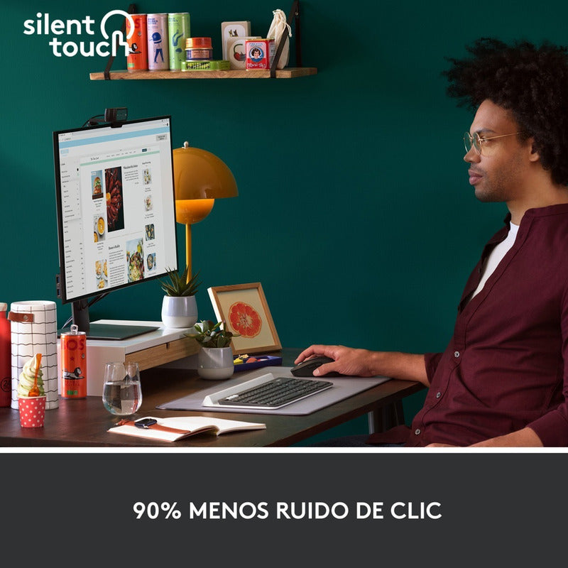 Mouse Inalámbrico / Bluetooth Logitech Signature M650 L, Blk