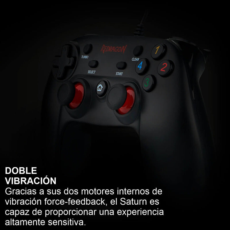 Control De Juegos Gamepad Usb, Redragon G807 Saturn Ps3 / Pc