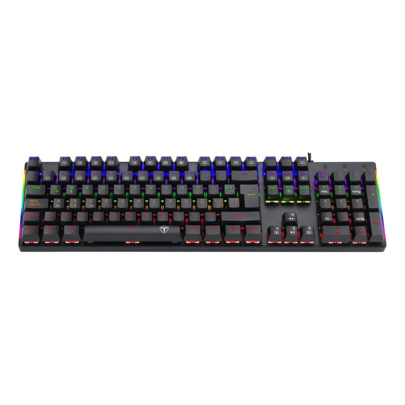 Teclado Gamer T-dagger T-tgk310-bl Naxos Rainbow Blue Switch