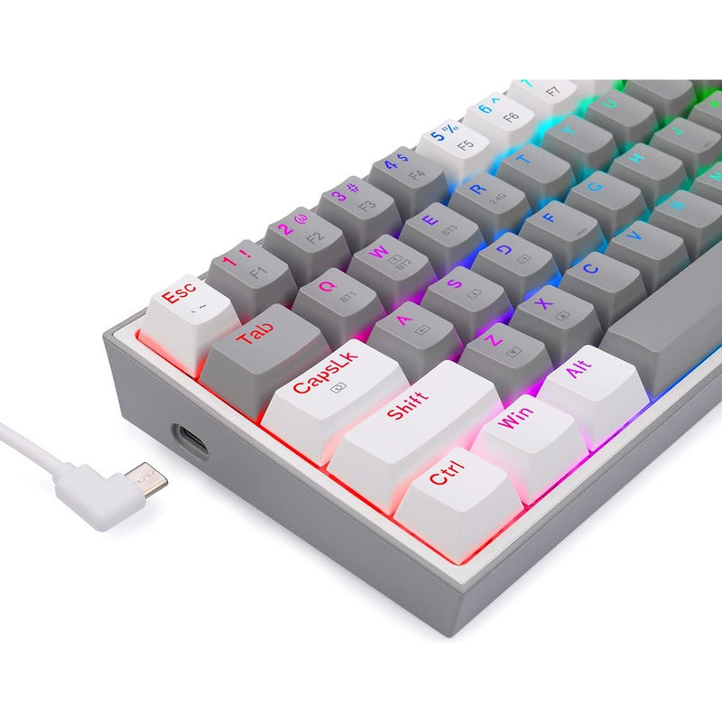 Teclado Gamer Mecánico Wireless Redragon K616rgb-gw Fizz Pro