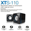 Miniparlantes Xtech Xts-110 Estéreo Alimentación Usb / 3,5mm
