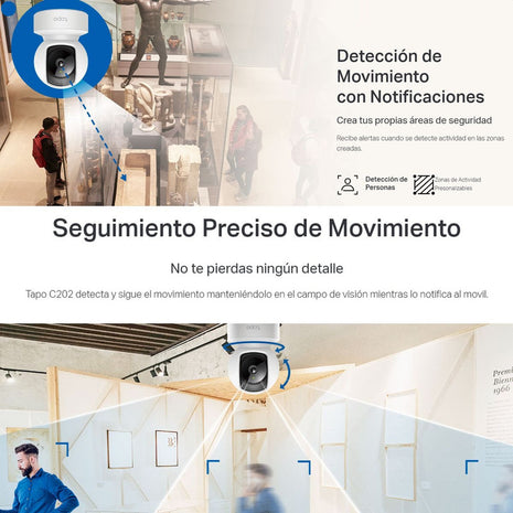 Cámara Wifi Lan 2k 3mp Ai Tp-link Tapo C212 + Micro SD 128GB