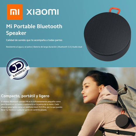Mini Parlante Bluetooth 5.0 Portable Xiaomi Mi Speaker Ip67 Negro