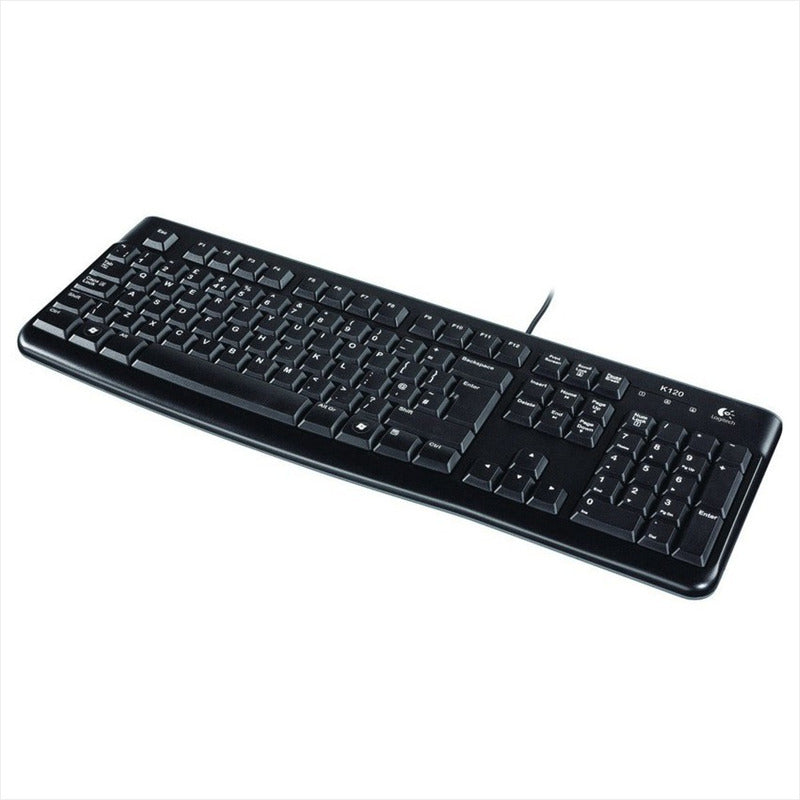 Teclado Usb Logitech K120 · Diseño Resistente Y Silencioso Negro Español