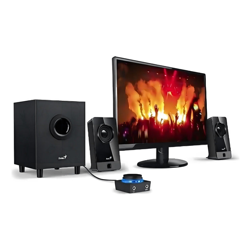 Parlantes Genius Sw-2.1 300x Con Subwoofer 10w 3.5mm Nnet Gn