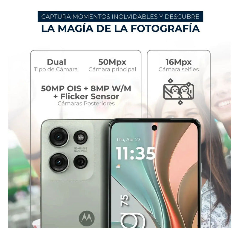 Celular Motorola Moto G75 5g 256gb/8gb Verde + Buds 6 Play