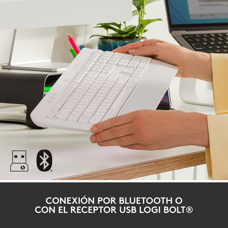 Teclado Confortable Bt/bolt Logitech Signature K650, Wht