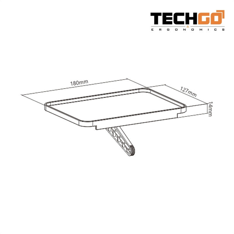 Repisa Elegante Tv Para Deco Tdt Control Etc. Techgo Spd-107 Negro