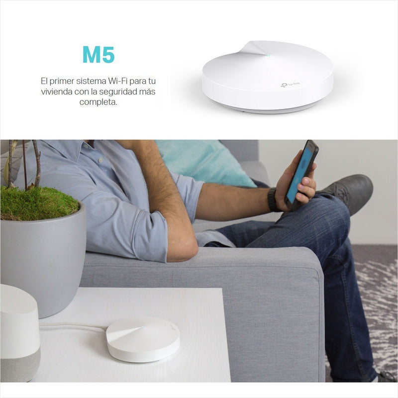 Sistema Wifi Malla Para  La Casa Tp-link Deco M5 (2-pack), Blanco