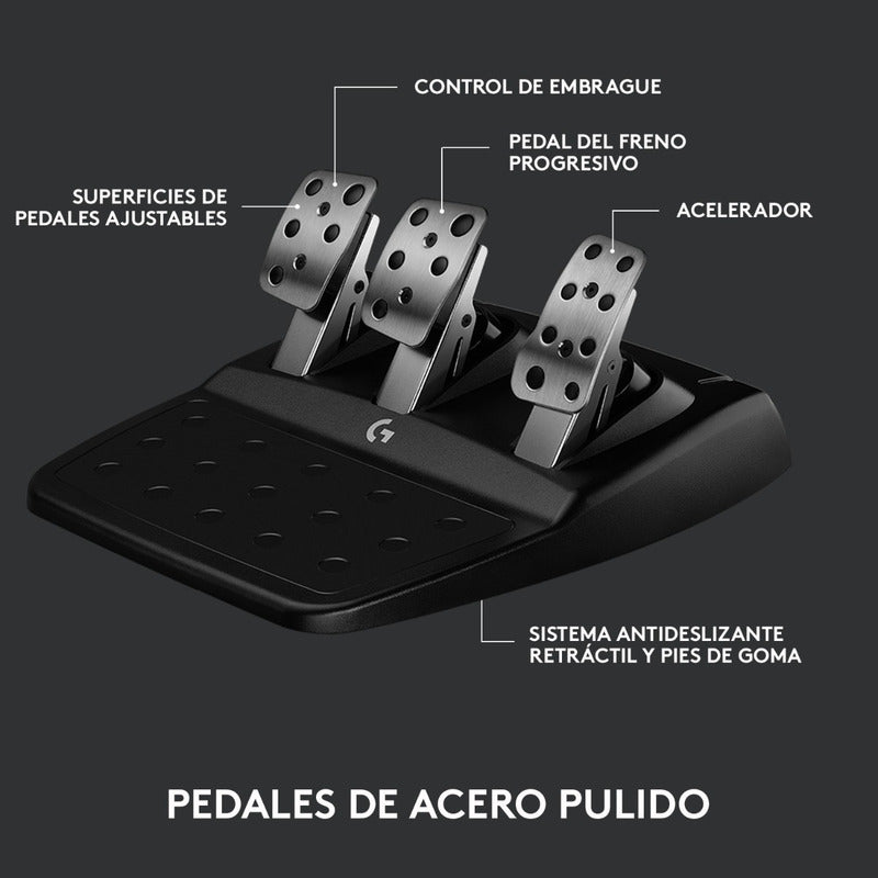 Volante Carreras Logitech G923 Trueforce, Pc / Xbox X|s One Negro
