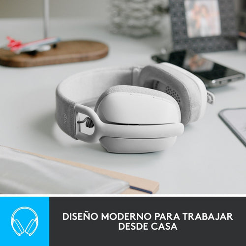 Diadema Profesional Inalámbrica/bt Logitech Zone Vibe 100, Blanco