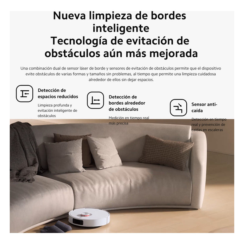 Xiaomi Robot Vacuum S20+, Aspiradora Trapeadora Inteligente Blanco