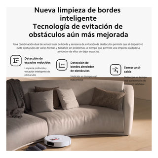Aspiradora Xiaomi Robot Vacuum S20+ 6000Pa Trapeado Rotativo Mapeo Láser LDS 360° Batería 5200mAh App