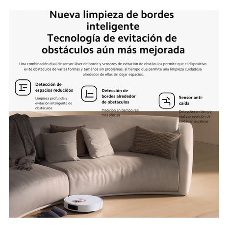 Aspiradora Xiaomi Robot Vacuum S20+ 6000Pa Trapeado Rotativo Mapeo Láser LDS 360° Batería 5200mAh App