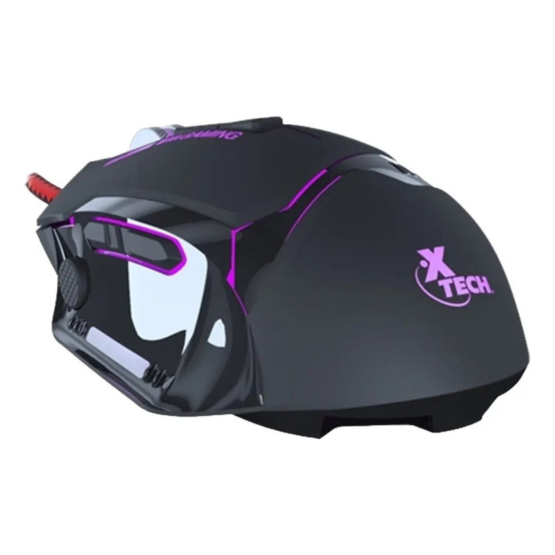 Mouse Gamer Combative Xtech 3d Cableado Xtm-720 Color Negro