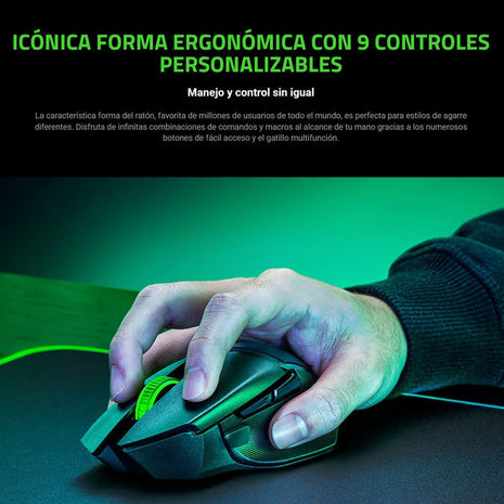 Mouse Gamer Razer Basilisk V3 X HyperSpeed Inalámbrico 18000 DPI RGB Bluetooth Dual Mode