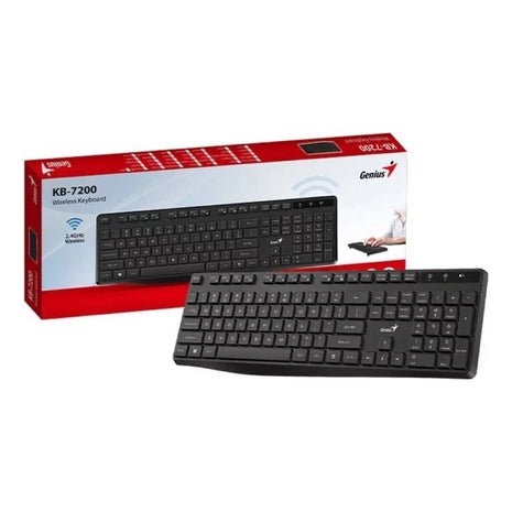 Teclado Inalambrico Genius Kb-7200 / Tecnocenter Color Del Teclado Negro Idioma Español España