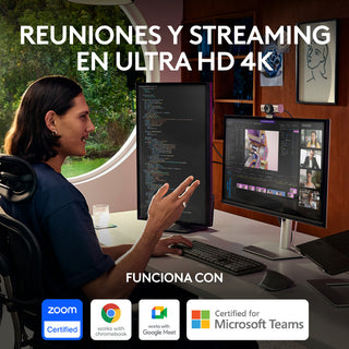 Cámara Web Logitech Mx Brio Ultra Hd 4k Para Colaboración