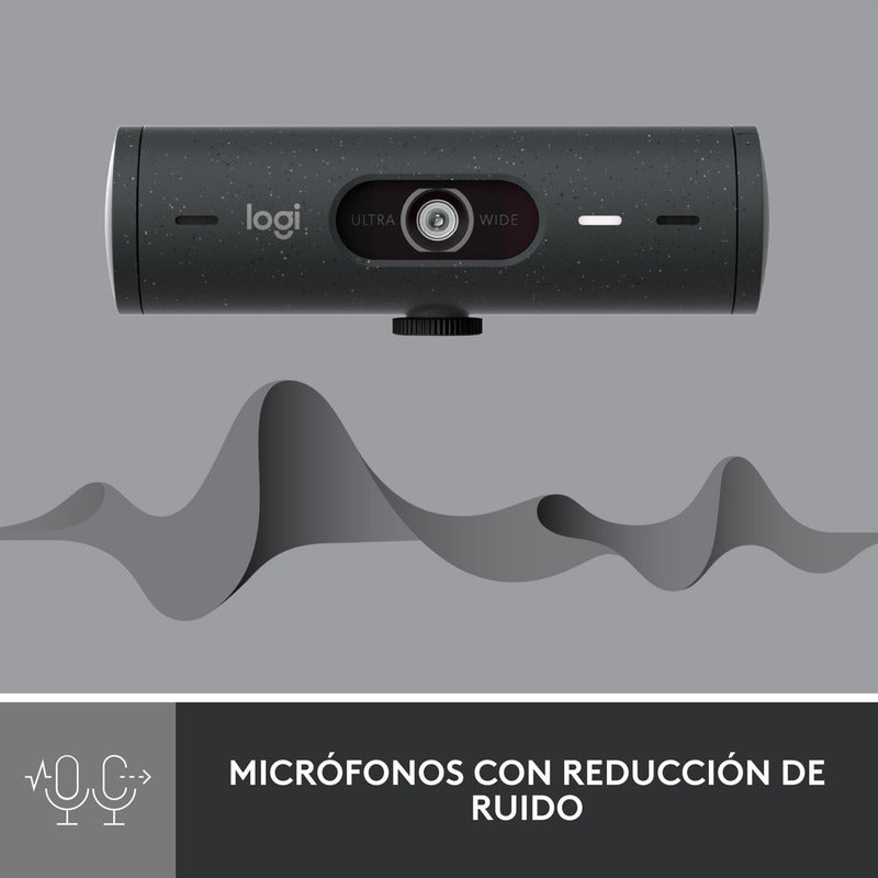 Cámara Web Full Hd Logitech Brio 500 / Rightlight 4 Con Hdr - Negro