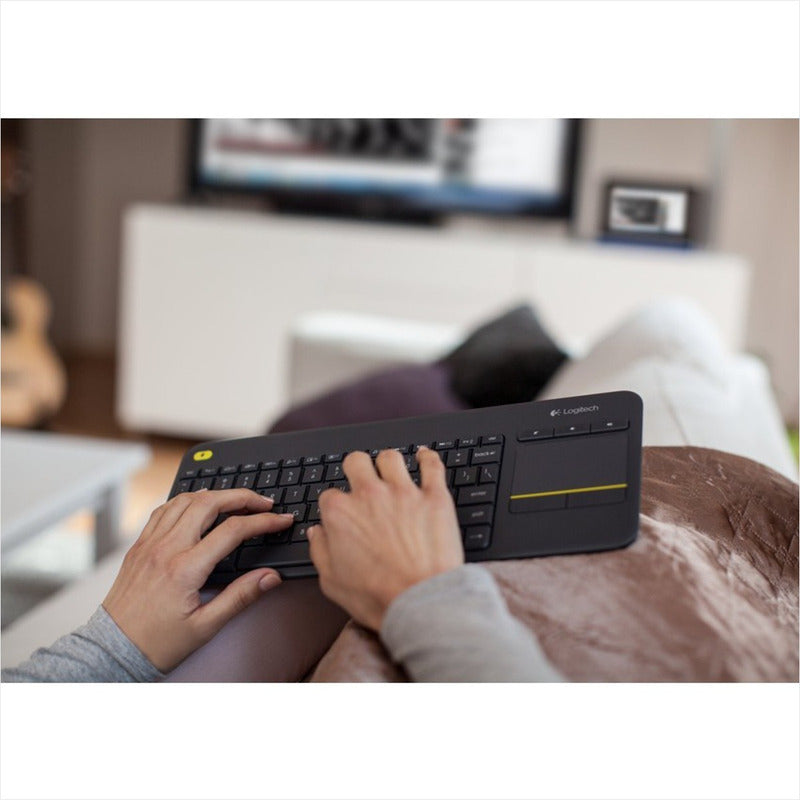 Teclado Inalámbrico Logitech Touch K400 Plus · Pc Tv Android Negro Español