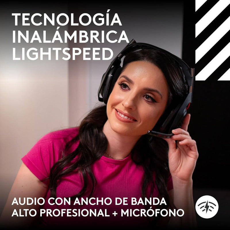 Diadema Gamer Logitech Astro A50 Gen5 Lightspeed + Base, Blk