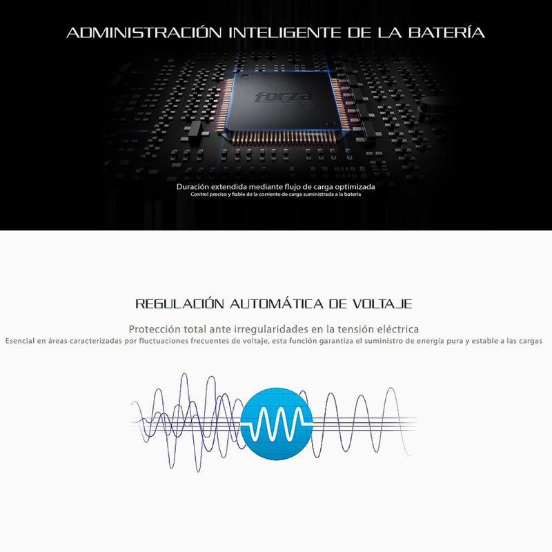 UPS Interactiva Forza SL-2001UL 2000VA/1200W Regulador Voltaje AVR Pantalla LCD Táctil Administración USB