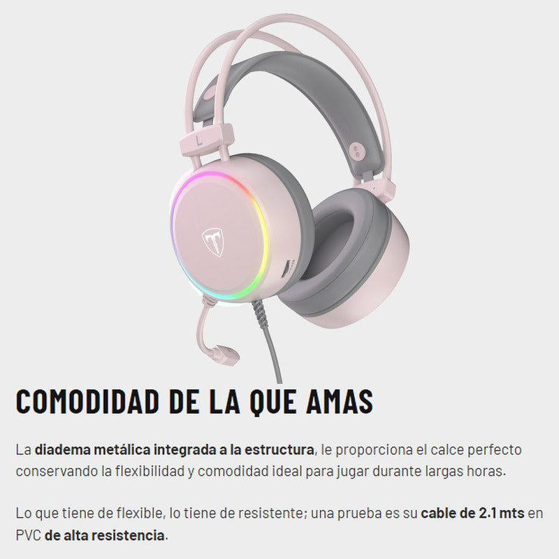 Diadema Gamer Usb T-dagger T-rgh304p Sona, Rgb / 7.1 Virtual