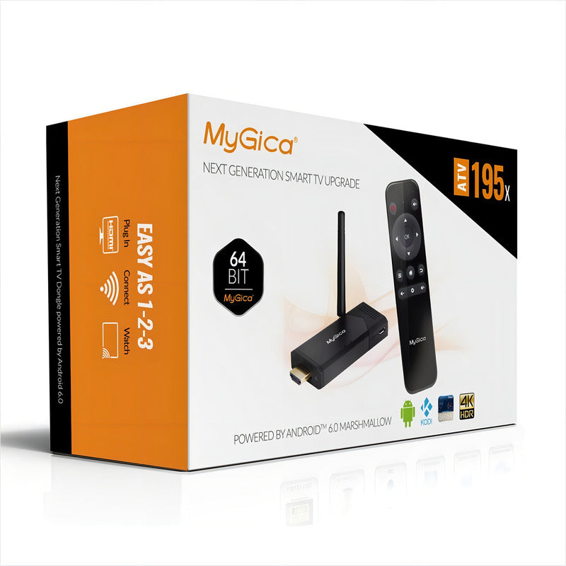 Android Tv Box Mygica Atv195x, Smart Tv, 4k Hdr, H.265, Kodi