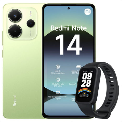 Celular Xiaomi Redmi Note 14 256gb/8gb Vrd + Band 9 Active