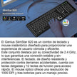 Teclado Delgado Y Retroiluminado Genius Slimstar 820 / 12 Fn Negro Español España