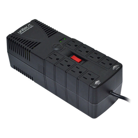 Regulador de Voltaje Automático Unitec de 1200VA con 8 Tomas Protegidas