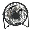 Ventilador Usb Portátil 20cm Metálico Ajustable / Silencioso Negro