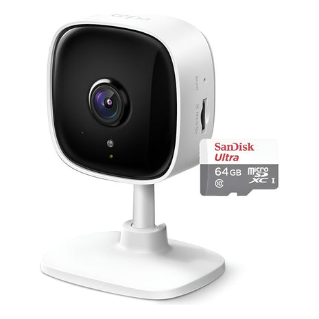 Cámara Seguridad Ip Wifi Tp-link Tapo C100 + Micro Sd 64gb
