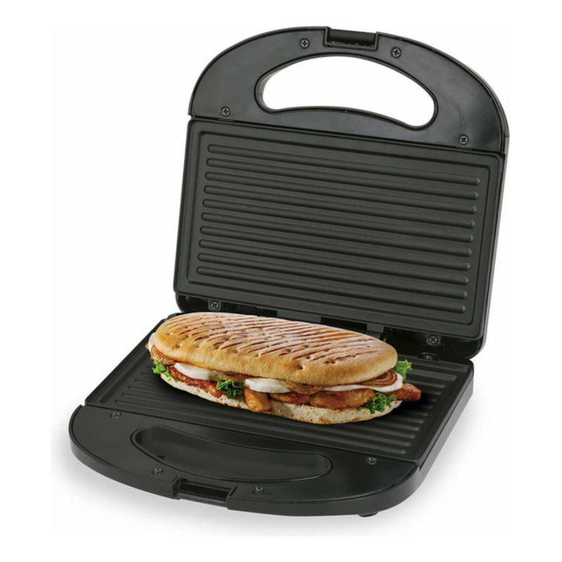 Sanduchera Panini Kalley K-smp200n Color Negro