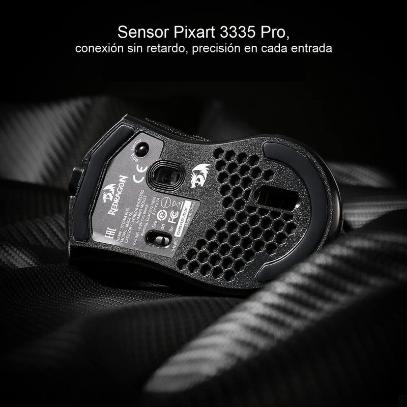 Mouse Gamer Inalámbrico Redragon M808-ks Storm Pro, 16000dpi