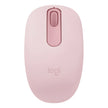 Mouse Inalámbrico Bluetooth Logitech M196 Diseño Ambidiestro Cómodo y Compacto - Rosado